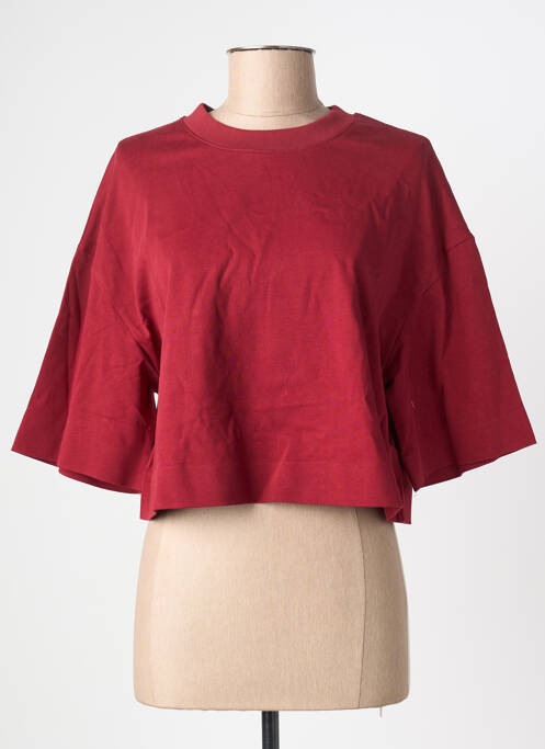Top manches courtes manches courtes rouge GRACE & MILA femme