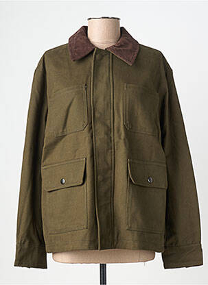 Veste casual coupe droite vert GRACE & MILA femme