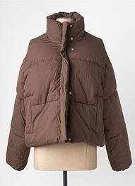 Doudoune manches longues sans capuche marron GRACE & MILA femme