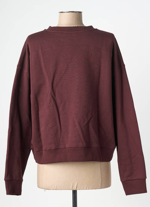 Sweat-shirt sérigraphie floquée manches longues violet GRACE & MILA femme
