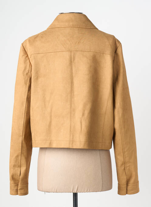 Veste casual tissage suedine marron GRACE & MILA femme