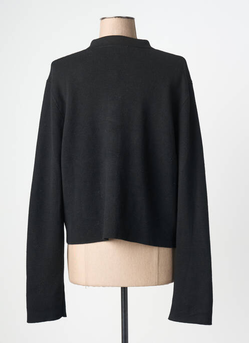 Gilet manches longues fermeture boutonnée sur le devant noir GRACE & MILA femme