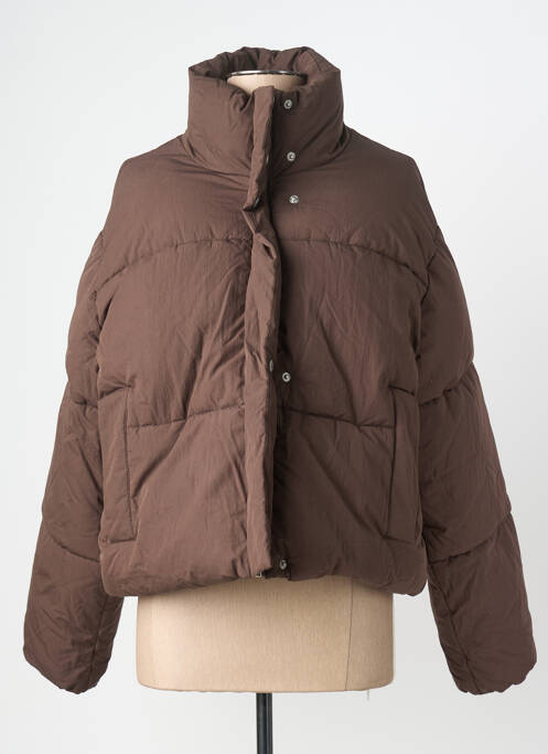 Doudoune manches longues sans capuche marron GRACE & MILA femme