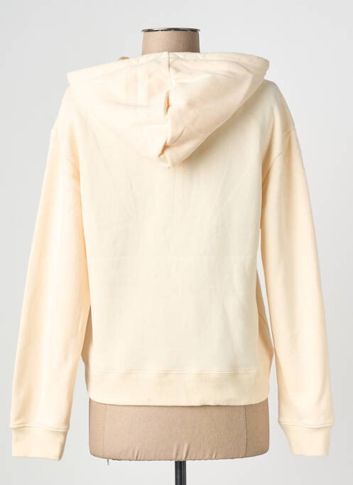 Sweat-shirt à capuche manches longues manches longues beige PM MERE & FILLE femme