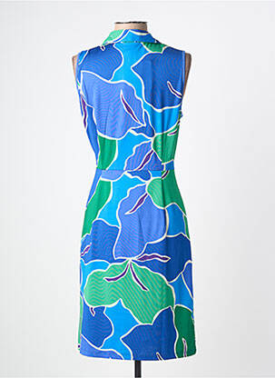 Robe courte sans manche sans manche bleu K-DESIGN femme