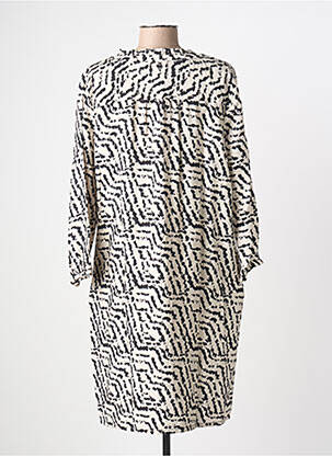 Robe courte manches 3/4 manches 3/4 beige STREET ONE femme