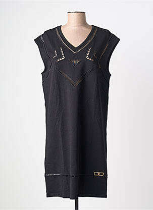 Robe courte manches courtes manches courtes noir FRACOMINA femme