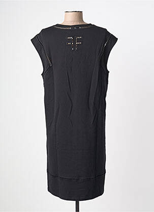 Robe courte manches courtes manches courtes noir FRACOMINA femme