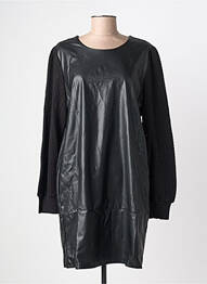 Robe courte manches longues manches longues noir K-DESIGN femme