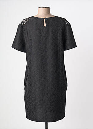 Robe courte manches courtes manches courtes noir KAPORAL femme