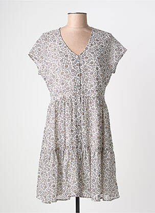 Robe courte coupe fluide manches courtes noir LE TEMPS DES CERISES femme