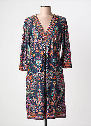 Robe courte manches longues manches longues noir K-DESIGN femme