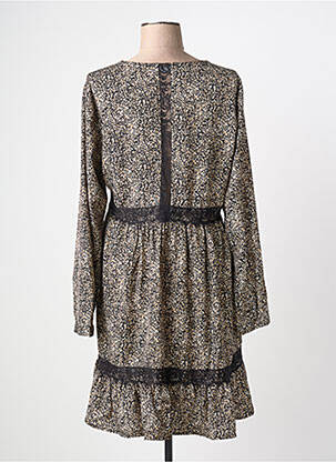 Robe courte manches longues manches longues noir LE TEMPS DES CERISES femme
