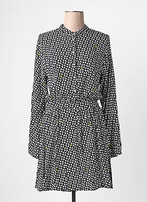 Robe courte manches longues manches longues noir GAUDI femme