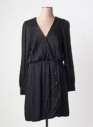 Robe courte manches longues manches longues noir MORGAN femme