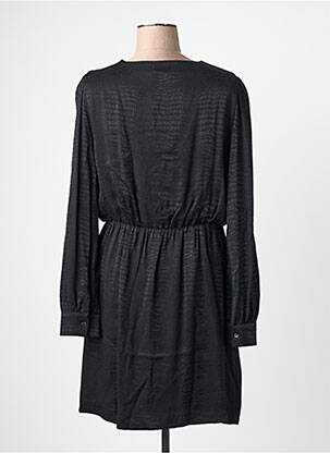 Robe courte manches longues manches longues noir MORGAN femme