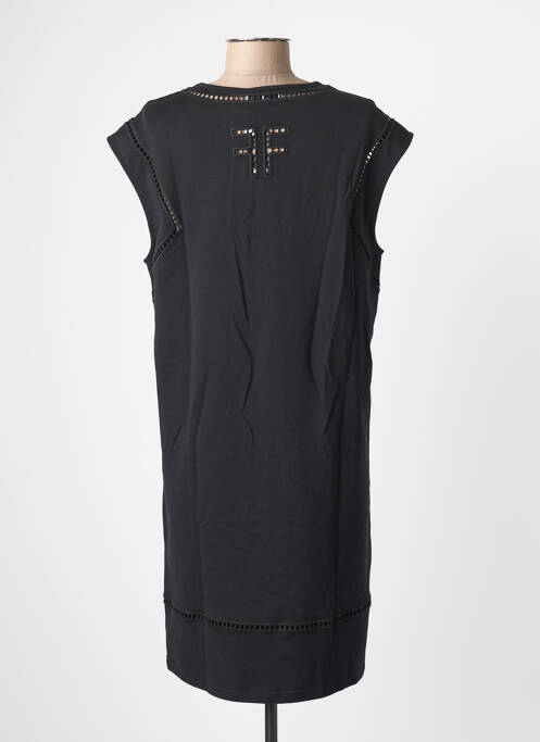 Robe courte manches courtes manches courtes noir FRACOMINA femme