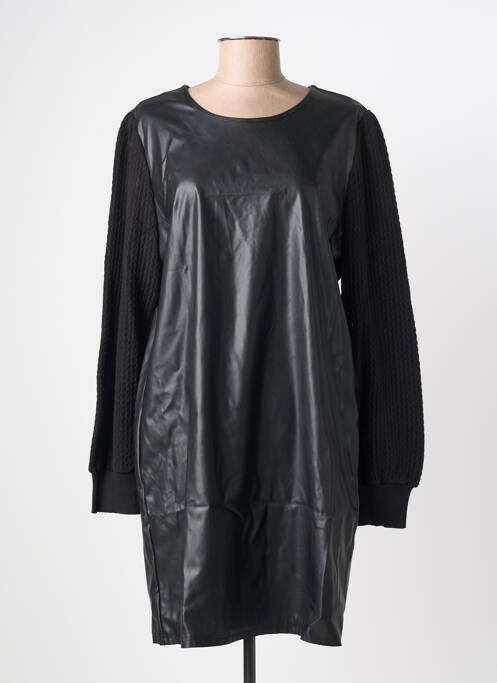 Robe courte manches longues manches longues noir K-DESIGN femme