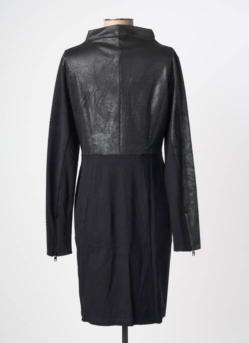 Robe mi-longue manches longues manches longues noir NÜ femme