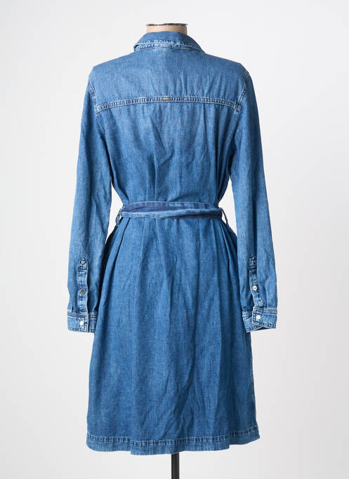 Robe mi-longue manches longues manches longues bleu STREET ONE femme