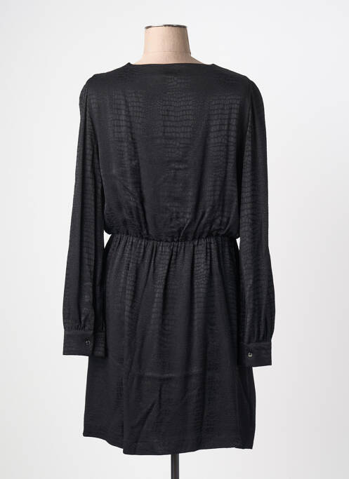 Robe courte manches longues manches longues noir MORGAN femme