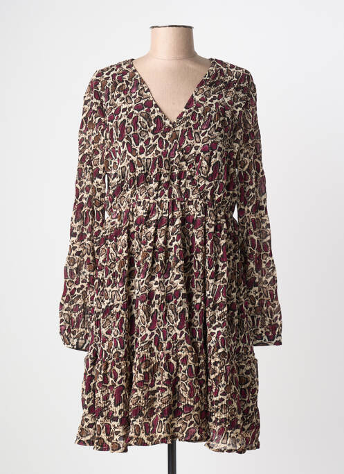 Robe courte violet LE TEMPS DES CERISES femme