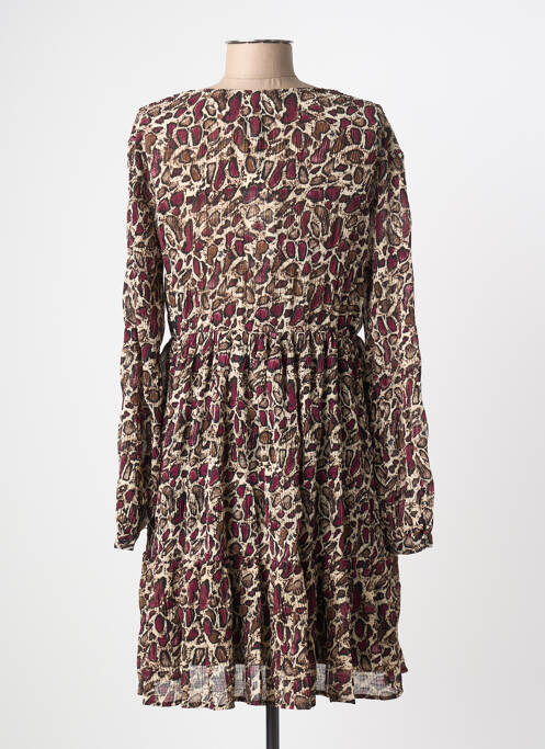 Robe courte violet LE TEMPS DES CERISES femme