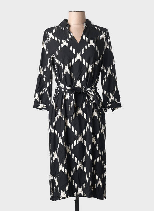 Robe mi-longue noir STREET ONE femme