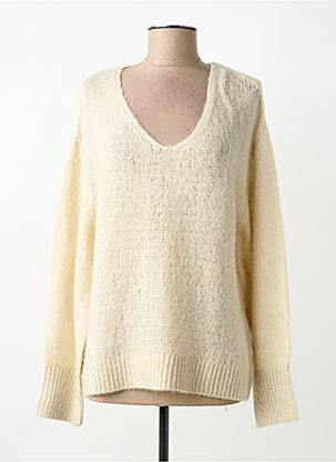 Pull coupe droite manches longues beige S.OLIVER femme