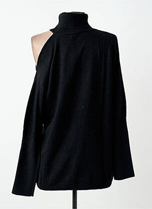 Pull coupe droite manches longues noir GUESS femme