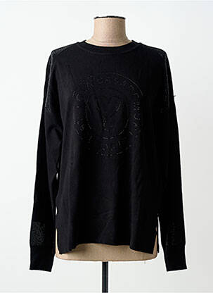 Pull coupe droite manches longues noir LOLA CASADEMUNT femme