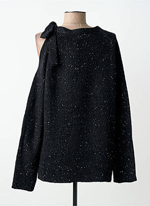 Pull coupe droite manches longues noir ZOE ZONE OF EMBROIDERED femme