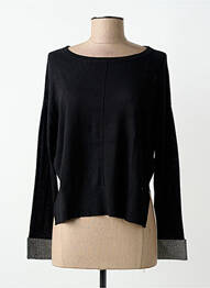 Pull col rond manches longues noir GAUDI femme