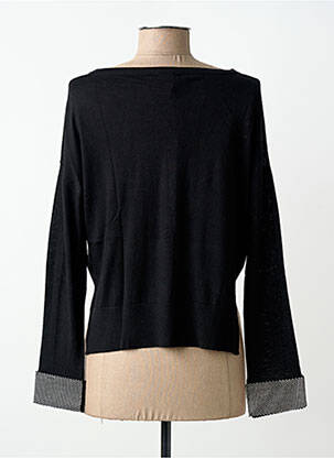 Pull coupe droite manches longues noir GAUDI femme