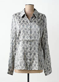 Chemisier coupe cintrée manches longues gris GOA GOA femme