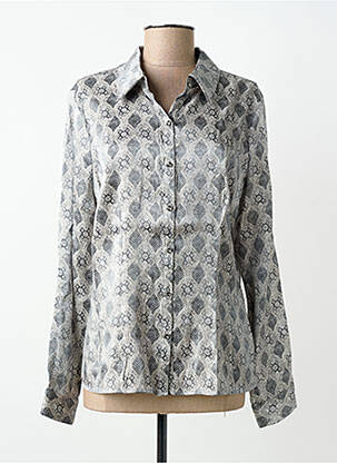Chemisier coupe cintrée manches longues gris GOA GOA femme