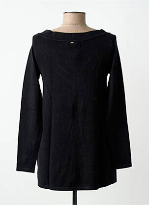 Pull coupe droite manches longues noir FRACOMINA femme