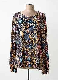 T-shirt manches longues manches longues bleu GEISHA femme
