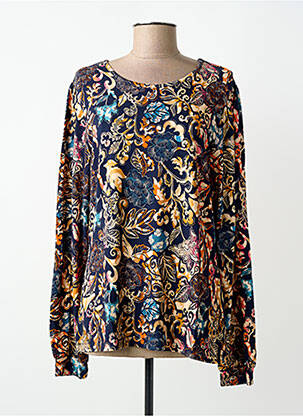 T-shirt manches longues manches longues bleu GEISHA femme