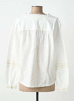 Blouse poignets boutonnés avec fente manches longues blanc STREET ONE femme