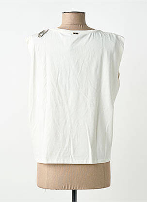 T-shirt coupe droite manches courtes blanc FRACOMINA femme