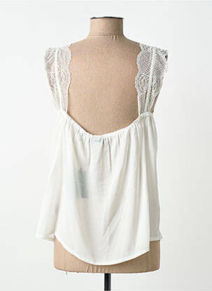 Top sans manche sans manche blanc KAPORAL femme