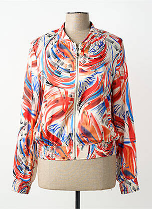 Veste casual col rond rouge HF WOMAN COLLECTION femme