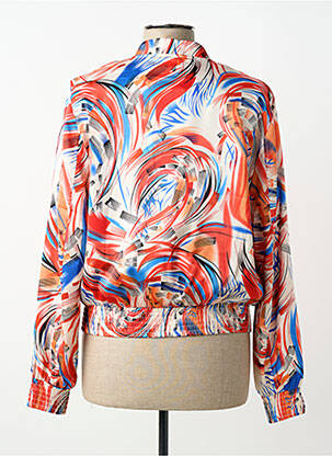 Veste casual col rond rouge HF WOMAN COLLECTION femme