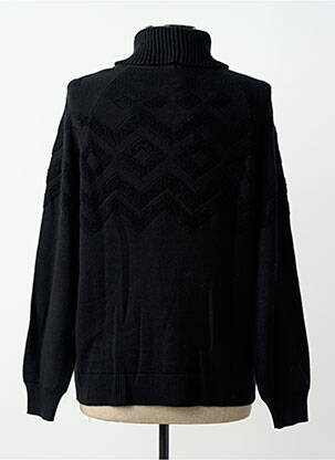 Pull col roulé coupe droite manches longues noir STREET ONE femme