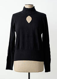 Pull coupe cintrée manches longues noir ZOE ZONE OF EMBROIDERED femme