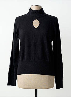 Pull coupe cintrée manches longues noir Z.O.E (ZONE OF EMBROIDERED) femme