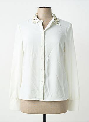 Chemisier coupe cintrée manches longues blanc GAUDI femme