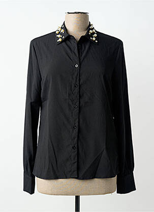 Chemisier coupe cintrée manches longues noir GAUDI femme