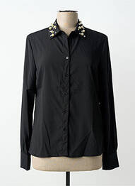 Chemisier coupe cintrée manches longues noir GAUDI femme